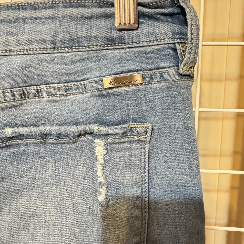 RanCan Lightly Distressed Light Blue Bootcut Jeans Women’s Size 14 - Picture 6 of 10
